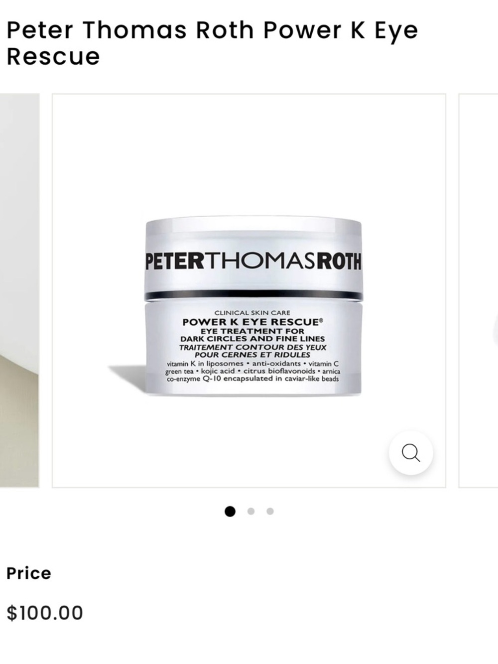 Peter Thomas Roth Peptide 21 Wrinkle Resist Serum and Power K eye rescue. “BOTH” - Picture 3 of 4